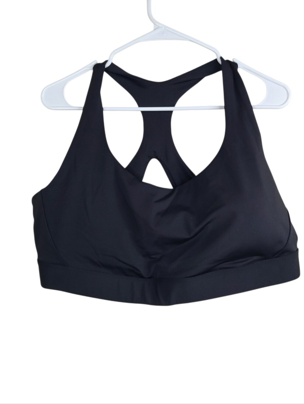 Athleta Ultimate Black Racerback Sports Bra - Women's Size 3X